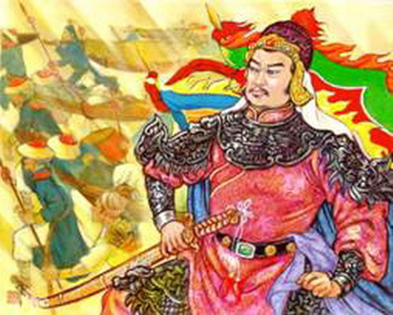 Vua Quang Trung đại phá quân Thanh. 