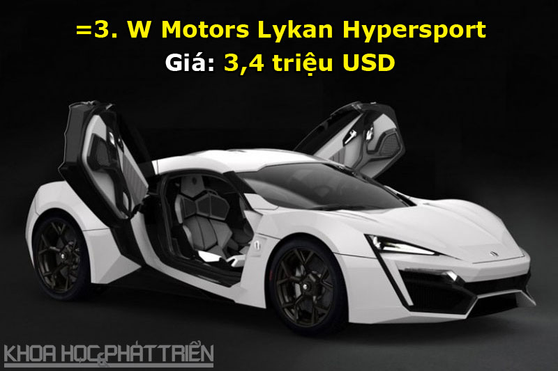 =3. W Motors Lykan Hypersport.