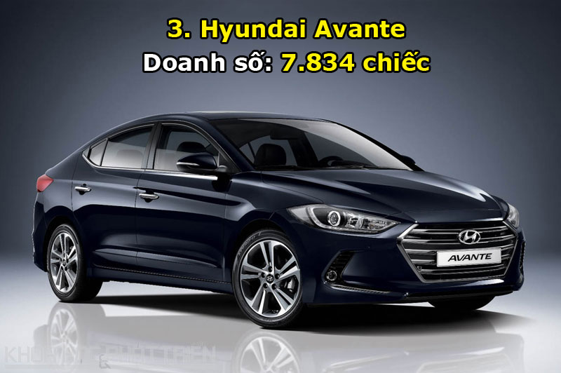 3. Hyundai Avante.