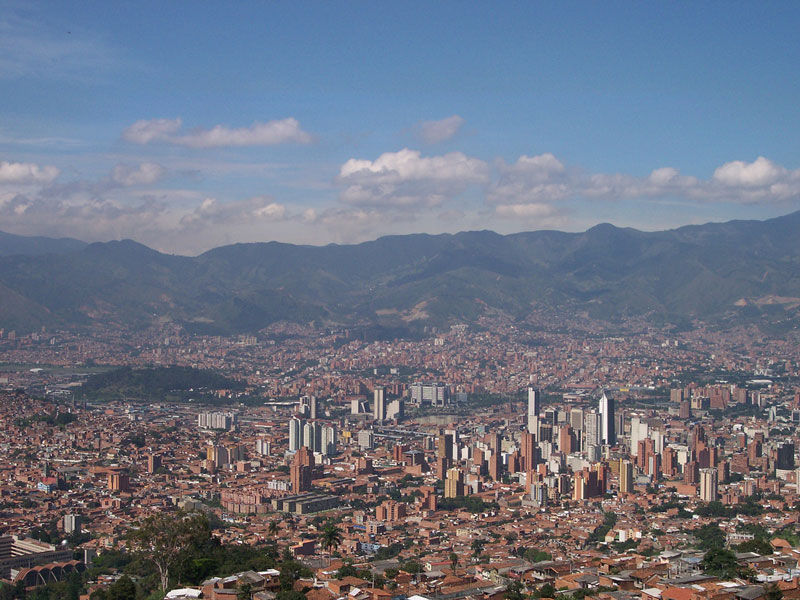3. Thành phố Medellin (Colombia). Mật độ dân số: 19.700 người/km2. 