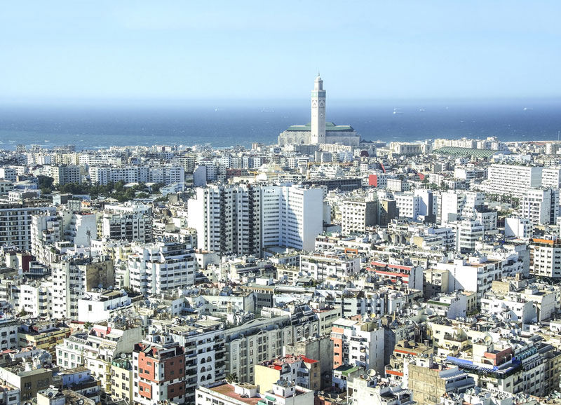 5. Thành phố Casablanca (Maroc). Mật độ dân số: 14.200 người/km2. 
