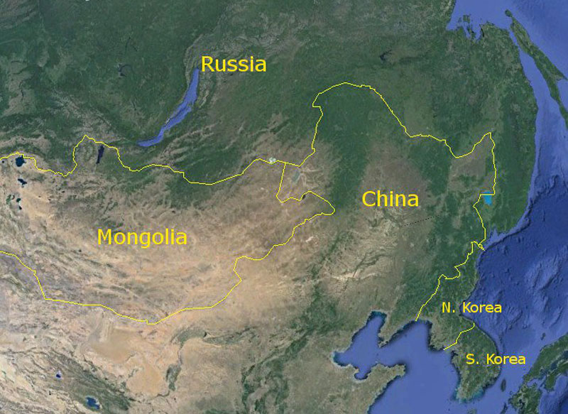 6. Nga - Trung Quốc. Chiều dài: 3.645 km.