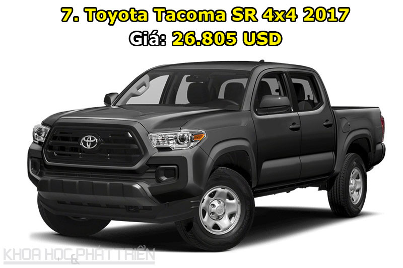 7. Toyota Tacoma SR 4x4 2017.