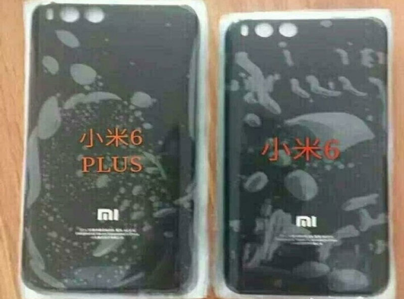 Mặt lưng của Mi 6 Plus (trái) và Mi 6.