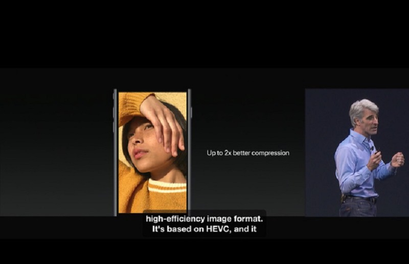 HEVC được Craig Federighi giới thiệu tại WWDC 2017 sẽ có mặt trên cả iOS và macOS.