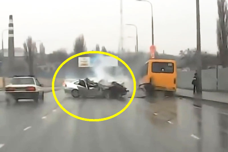 Hình ảnh 1 vụ tai nạn trong clip.