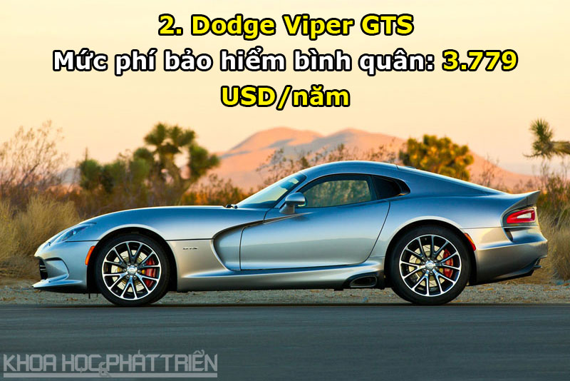 2. Dodge Viper GTS.