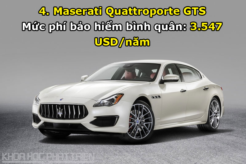 4. Maserati Quattroporte GTS.