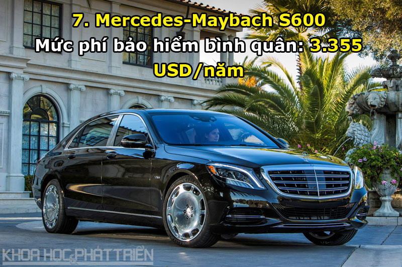 7. Mercedes-Maybach S600.