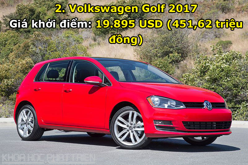 2. Volkswagen Golf 2017.