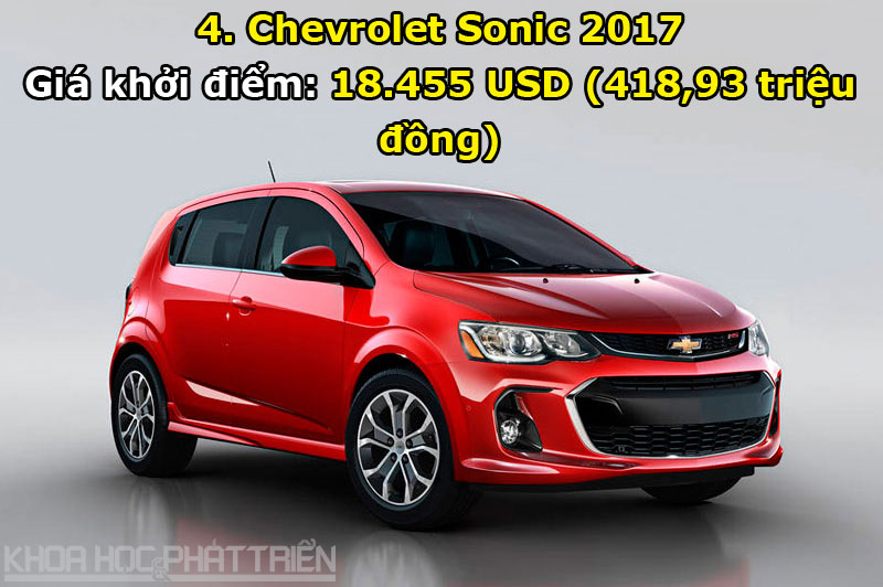 4. Chevrolet Sonic 2017.