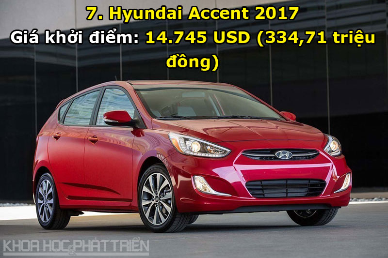 7. Hyundai Accent 2017.