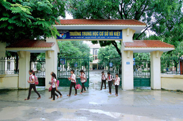 Ngôi trường mang tên trạng nguyên Vũ Kiệt ở Bắc Ninh. Ảnh: Báo Bắc Ninh.