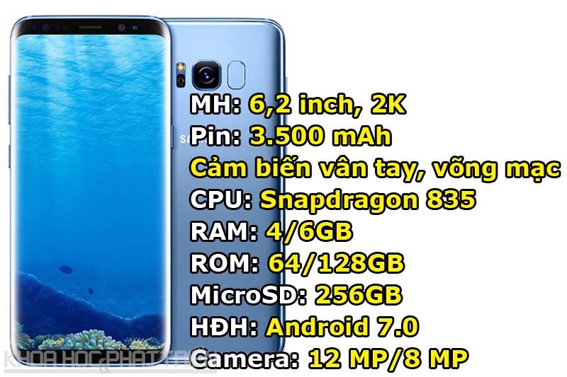 7. Samsung Galaxy S8 Plus (G9550) (170.361 điểm).