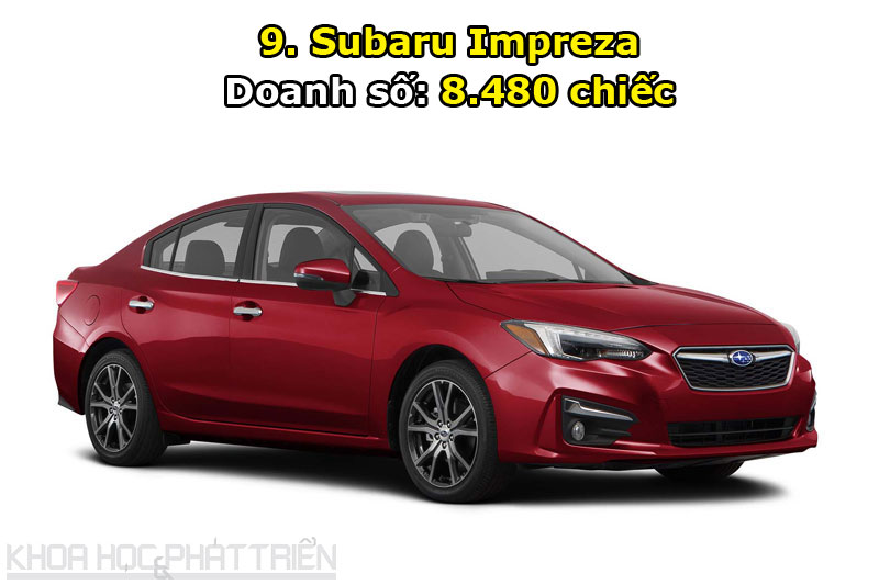 9. Subaru Impreza.