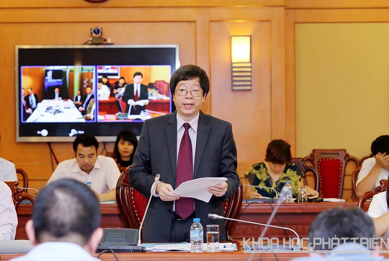 Thứ trưởng Trần Quốc Khánh phát biểu khai mạc hội thảo. Ảnh: Ngũ Hiệp