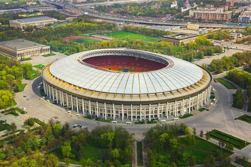 7. Luzhniki (Nga) - sức chứa: 81.000 người.