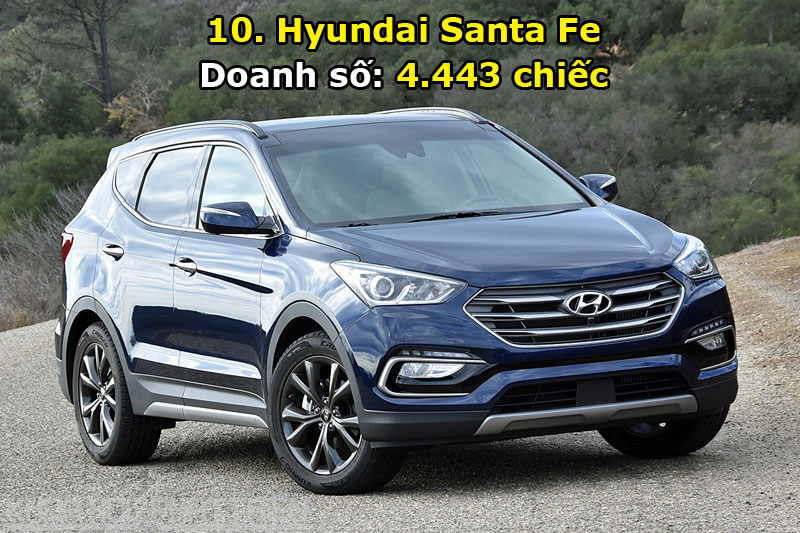 10. Hyundai Santa Fe.