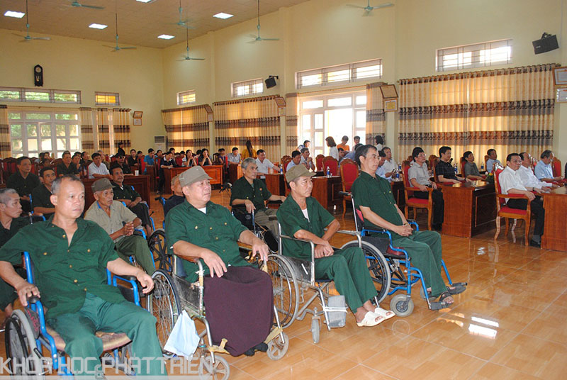 Các thương, bệnh binh tại Trung tâm Điều dưỡng người có công tỉnh Phú Thọ 