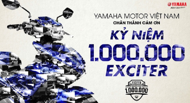 Yamaha Việt Nam tổ chức chuỗi sự kiện Kỷ niệm 1.000.000 Exciter được bán ra.