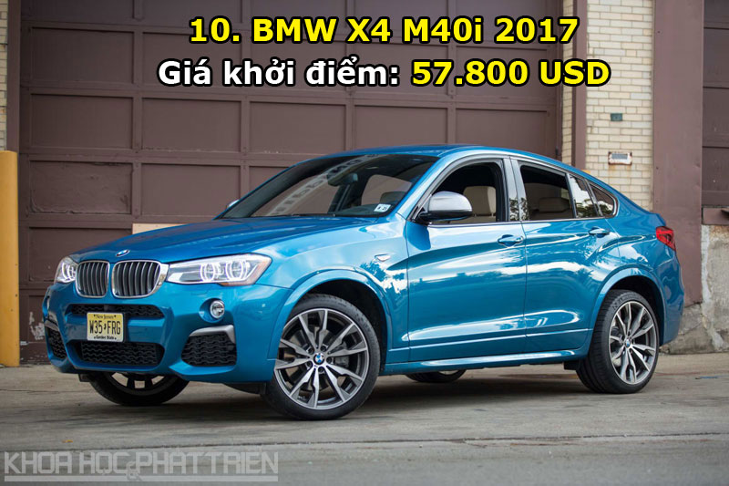 10. BMW X4 M40i 2017.