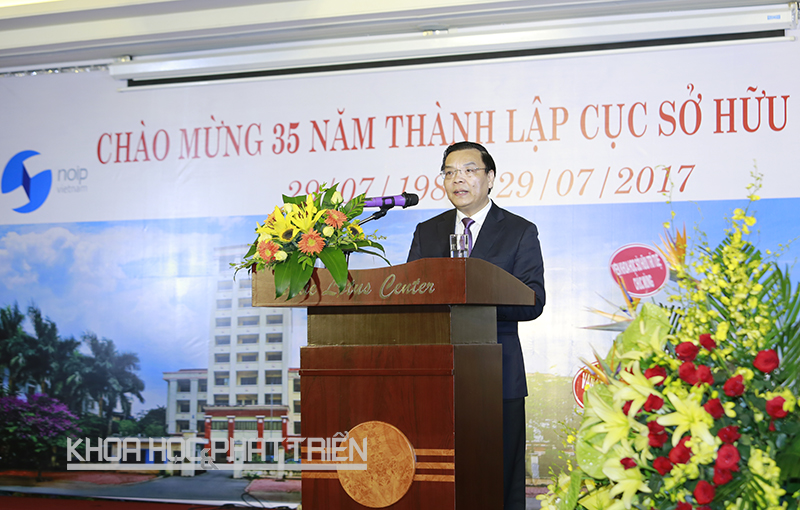  Bộ trưởng Bộ KH&CN Chu Ngọc Anh phát biểu.