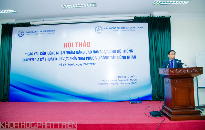 Ông Phạm Xuân Đà - Cục trưởng Cục Công tác phía Nam phát biểu tại 