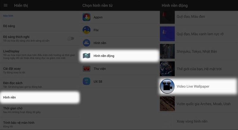Hướng dẫn cài đặt video làm màn hình khóa trên Android
