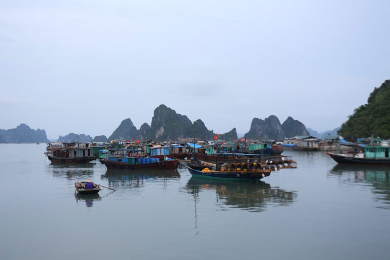 Cảng Cái Rồng thuộc huyện Vân Đồn, tỉnh Quảng Ninh. Ảnh: Dần Lê.