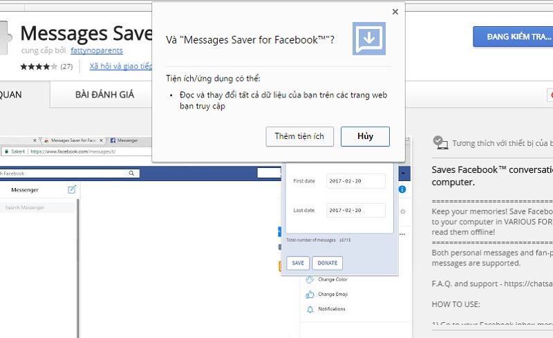 Hướng dẫn xem lại tin nhắn trên Facebook Messenger không cần kéo chuột mỏi tay