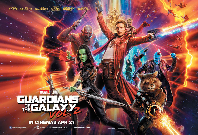 3. Guardians of the Galaxy Vol. 2 (tạm dịch: Vệ binh dải ngân hà 2). Tổng doanh thu: 860 triệu USD.