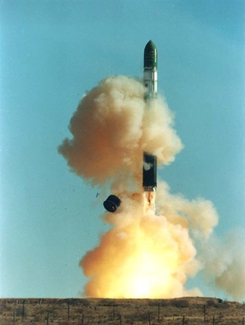 Tên lửa R-36 khổng lồ của Liên Xô cũ. Ảnh: Wiki.