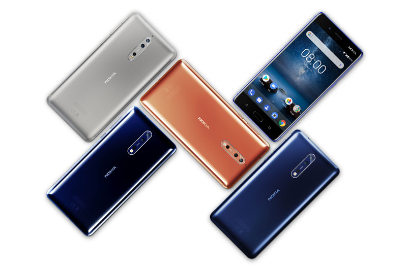 Nokia 8 sẽ được bán ra vào tháng 9 tới với giá 599 euro (tương đương 15,92 triệu đồng). Máy có 4 màu xám và xanh dương, màu đồng và xanh thẫm.