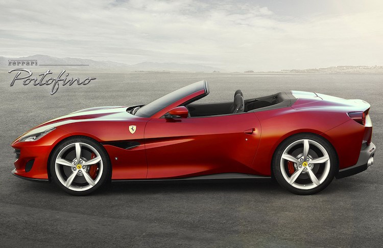 Được tạo ra nhằm thay thế cho dòng Ferrari California trước đây, mẫu siêu xe mui trần Ferrari Portofino mới sẽ là sản phẩm rẻ nhất của hãng, nhưng vẫn có hiệu năng vận hành "đỉnh". Giống như California, Portofino cũng là tên địa danh - một làng ven biển tại Ý.