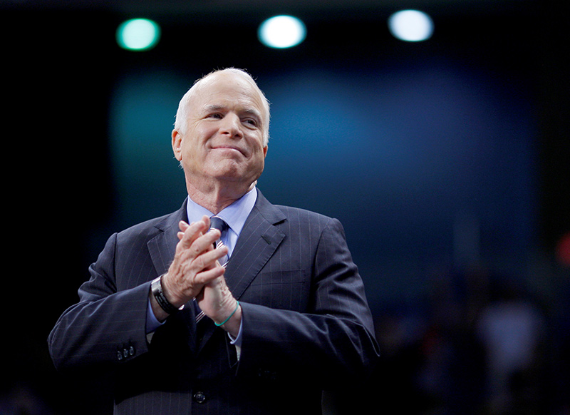 Thượng nghị sĩ Mỹ John McCain - người được chẩn đoán bị u não nguyên phát loại glioblastoma vào tháng 7/2017. Ảnh: Newsweek