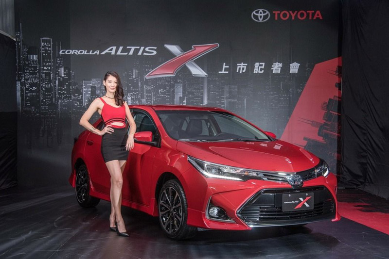 Tại Đài Loan, Toyota Corolla Altis X 2017 có giá 688.000 Tân Đài tệ (tương đương 518,45 triệu đồng).