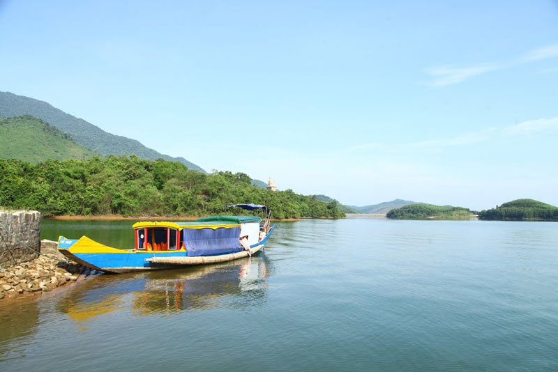 Hồ Truồi tọa lạc ở huyện Phú Lộc, tỉnh Thừa Thiên - Huế. Ảnh: Đăng Định.
