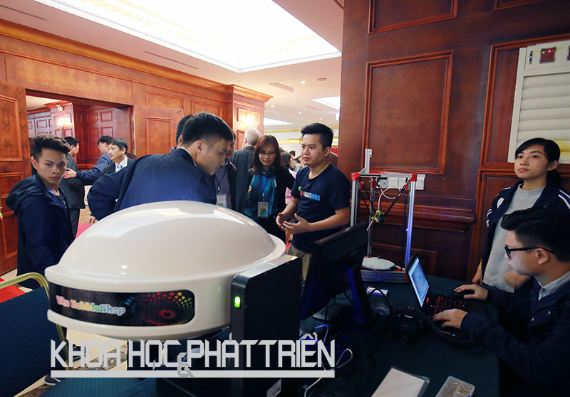 Sản phẩm The Bobbleshop của Maker Hà Nội được giới thiệu tại Techfest 2016. Ảnh: Lê Phượng