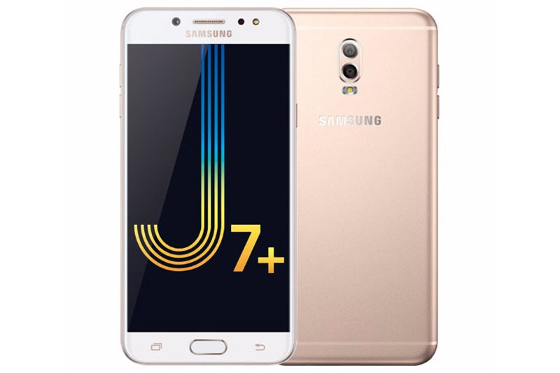 Sức mạnh phần cứng của Samsung Galaxy J7 Plus đến từ vi xử lý lõi 8 (không lé lộ cụ thể) với xung nhịp tối đa 2,39 GHz. RAM 4 GB, bộ nhớ trong 32 GB, có khay cắm thẻ microSD với dung lượng tối đa 256 GB. Hệ điều hành Android 7.1 Nougat.