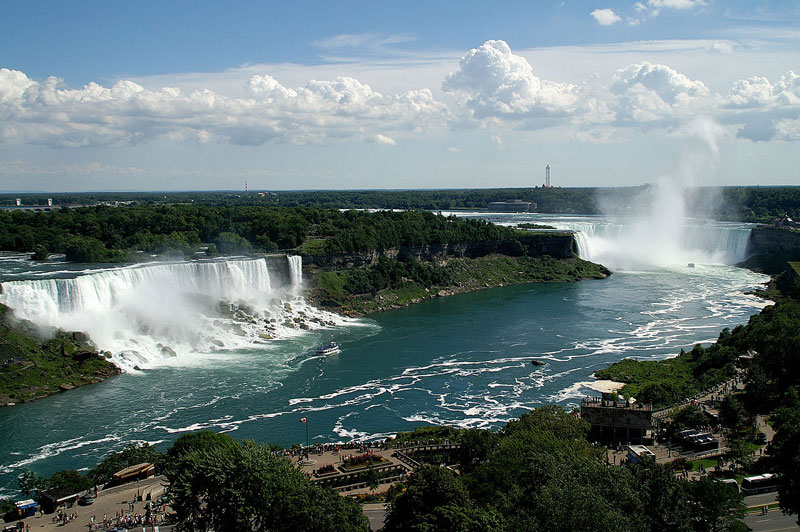 5. Niagara. Thác nước nằm trên sông Niagara tại Bắc Mỹ, ở đường biên giới của Mỹ và Canada. Thác Niagra nổi tiếng vì vẻ đẹp và nguồn giá trị cho thủy điện lớn. Đây là địa điểm du lịch nổi tiếng một thế kỷ qua.