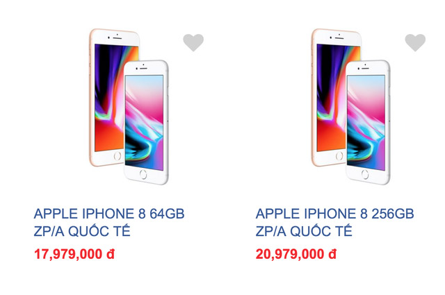 iPhone 8 giá đang giảm cực mạnh tại Việt Nam.