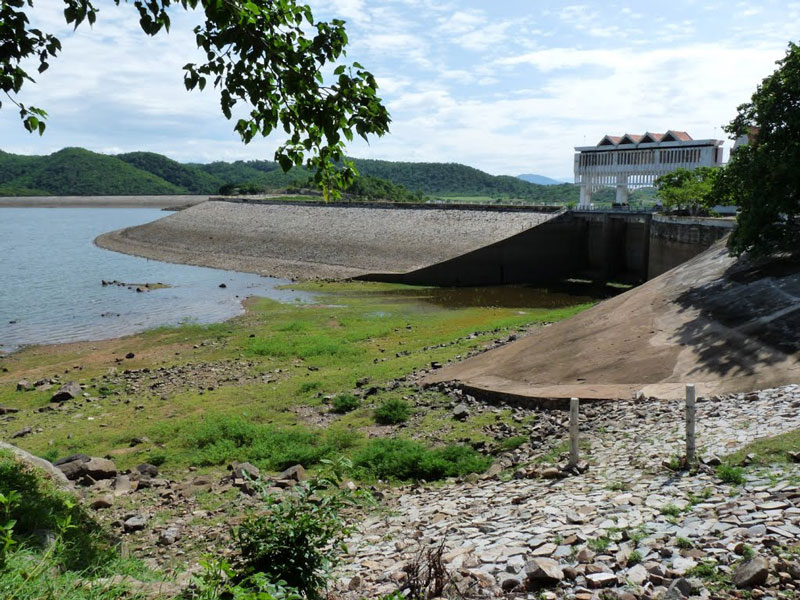 Hồ Sông Quao nằm trong địa phận xã Hàm Trí, huyện Hàm Thuận Bắc, Bình Thuận. Ảnh: Tuệ Minh.