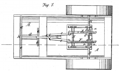 Thiết kế xe đạp lai thuyền của Fisher A. Spofford và Matthew Raffington năm 1869. Ảnh: Smithsonian.
