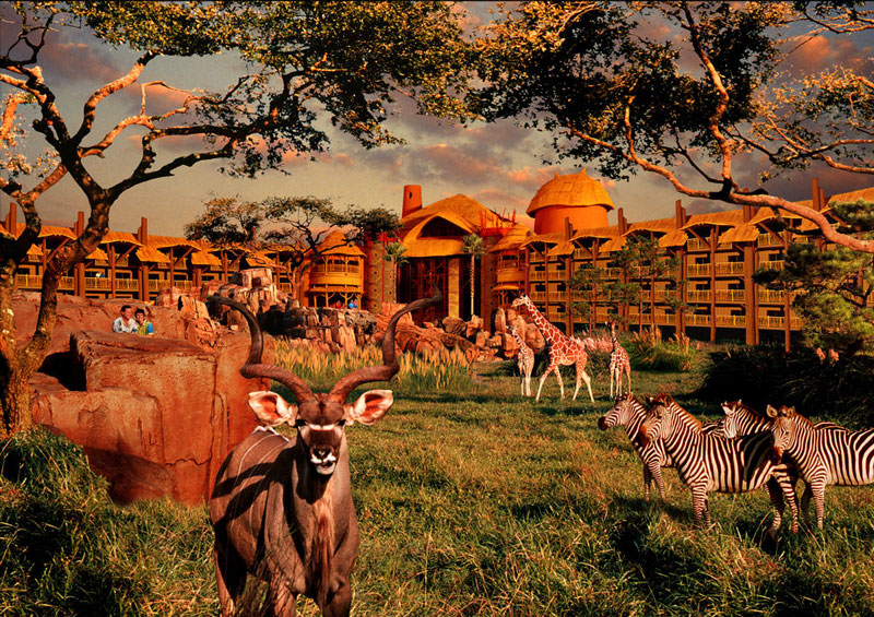 7. Disney's Animal Kingdom. Công viên chủ đề động vật học tại Bay Lake, Florida. Mỹ. Disney's Animal Kingdom rộng 230 ha, được khai trương ngày 22/4/1988. Công viên hàng năm thu hút hơn 10 triệu lượt khách.