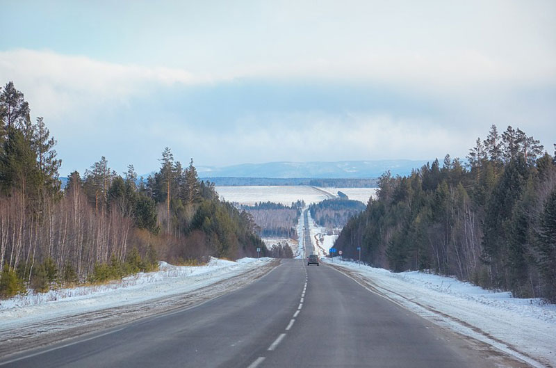 3. Đường cao tốc xuyên Siberia (Siberia). Tổng chiều dài: 11.000km.