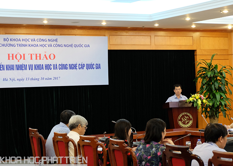 Ông Nguyễn Phú Bình phát biểu tại hội thảo. Ảnh. P. Oanh