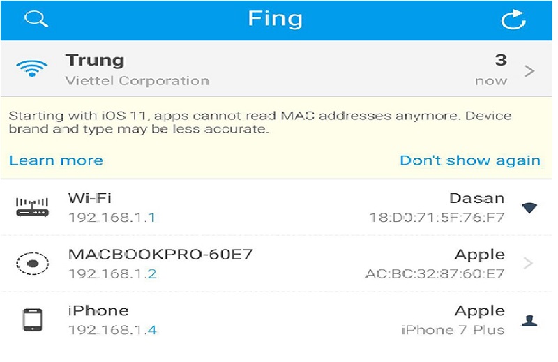 Cách kiểm tra ai đang dùng trộm Wi-Fi qua iOS