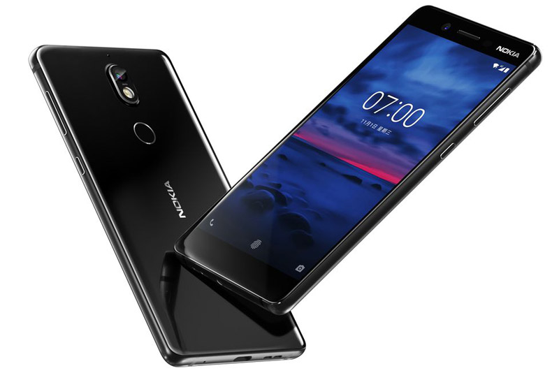 Nokia 7 sử dụng khung viền bằng nhôm series 7000, 2 bề mặt phủ kính cường lực Corning Gorilla Glass 3. Máy có kích thước 141,2x71,5x7,9 mm nhưng trọng lượng chưa được hé lộ. 