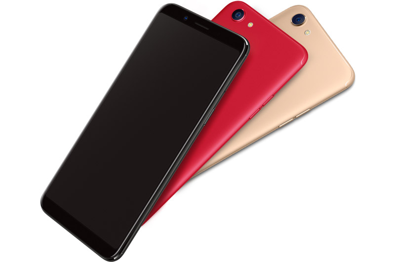 Oppo F5 vẫn sử dụng vỏ kim loại nguyên khối giống như phần lớn các smartphone hiện nay của Oppo. Máy có kích thước 156,5x676x7,5 mm, trọng lượng 152 g.