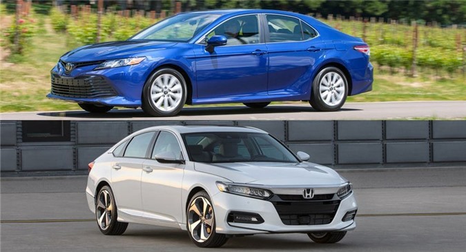 So sánh Toyota Camry và Honda Accord 2018. Trong phân khúc sedan cỡ trung, hai cái tên nổi bật và đáng chú ý nhất chính là Toyota Camry và Honda Accord. (CHI TIẾT)